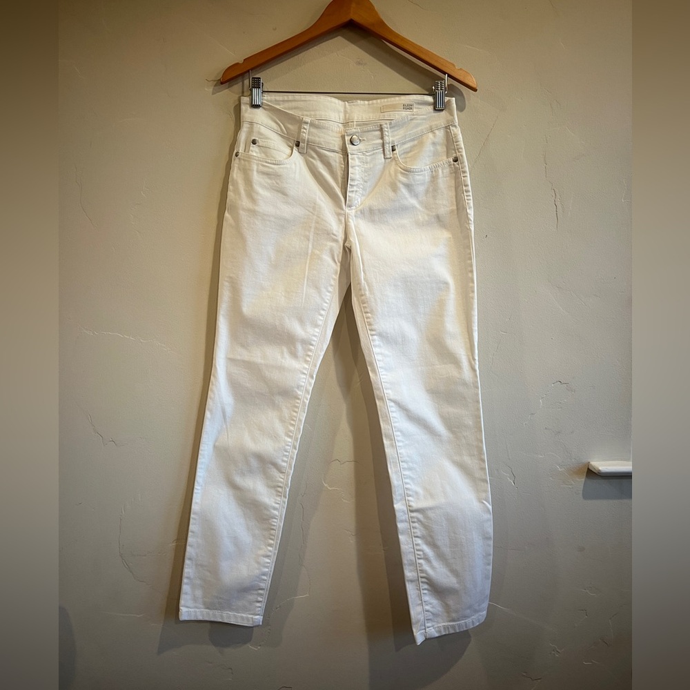 Eileen Fisher White Denim Pants - size 4